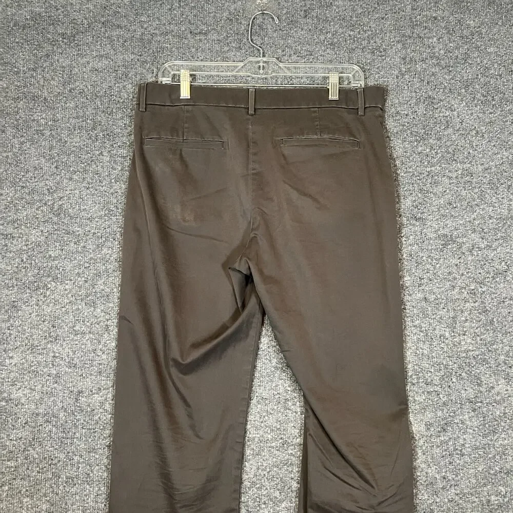 Banana Republic Pants Mens 33x34 Gray Chino Slim Fit Comfort‎ Casual Straight